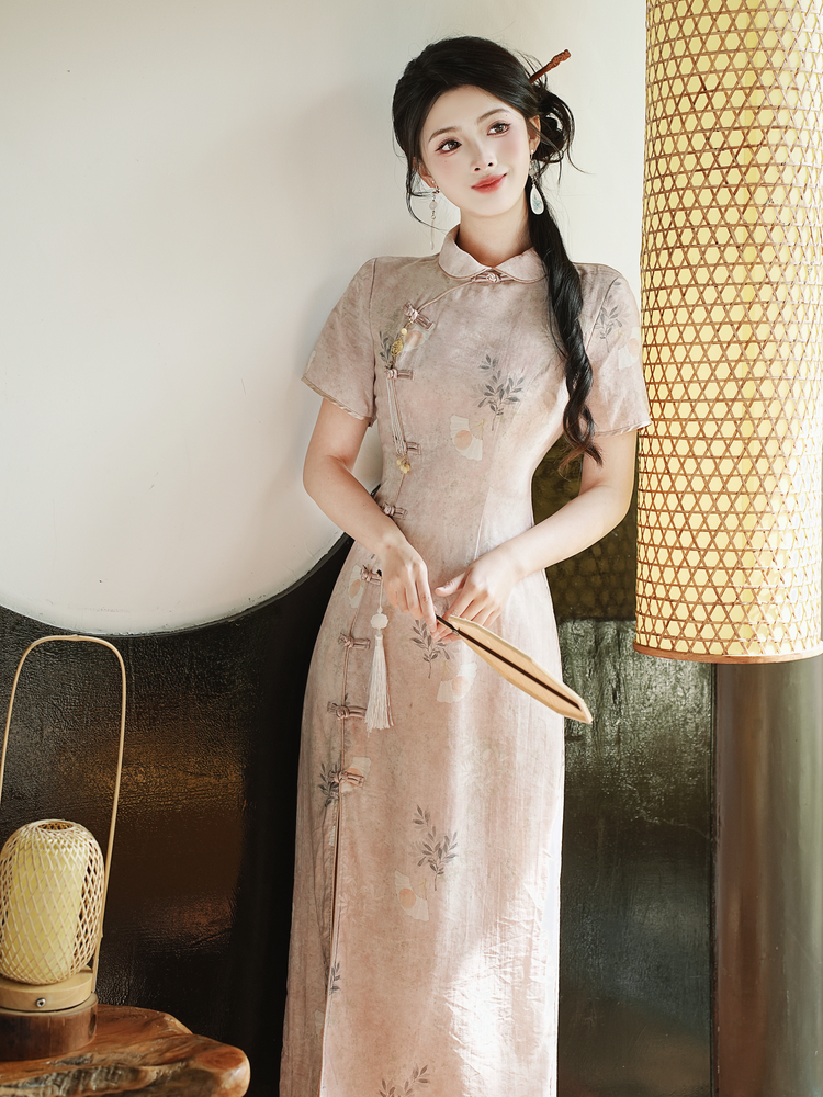 New Chinese Style Improved Qipao Dress for Girls - Style 2d5de2